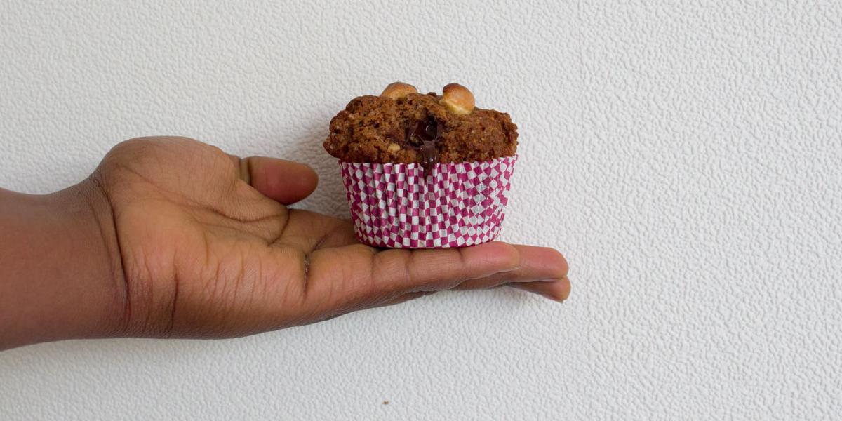 Pindakaas-chocolade muffins
