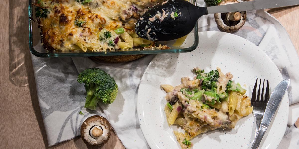 Mac' And Cheese met tonijn en broccoli